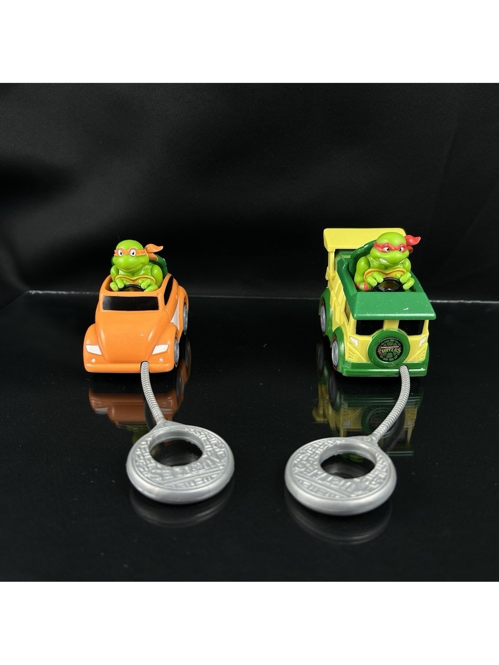 TMNT Rad Rip Racers Michelangelo Donatello Raphael Leonardo with 2 Rip Cords - Picture 15 of 15
